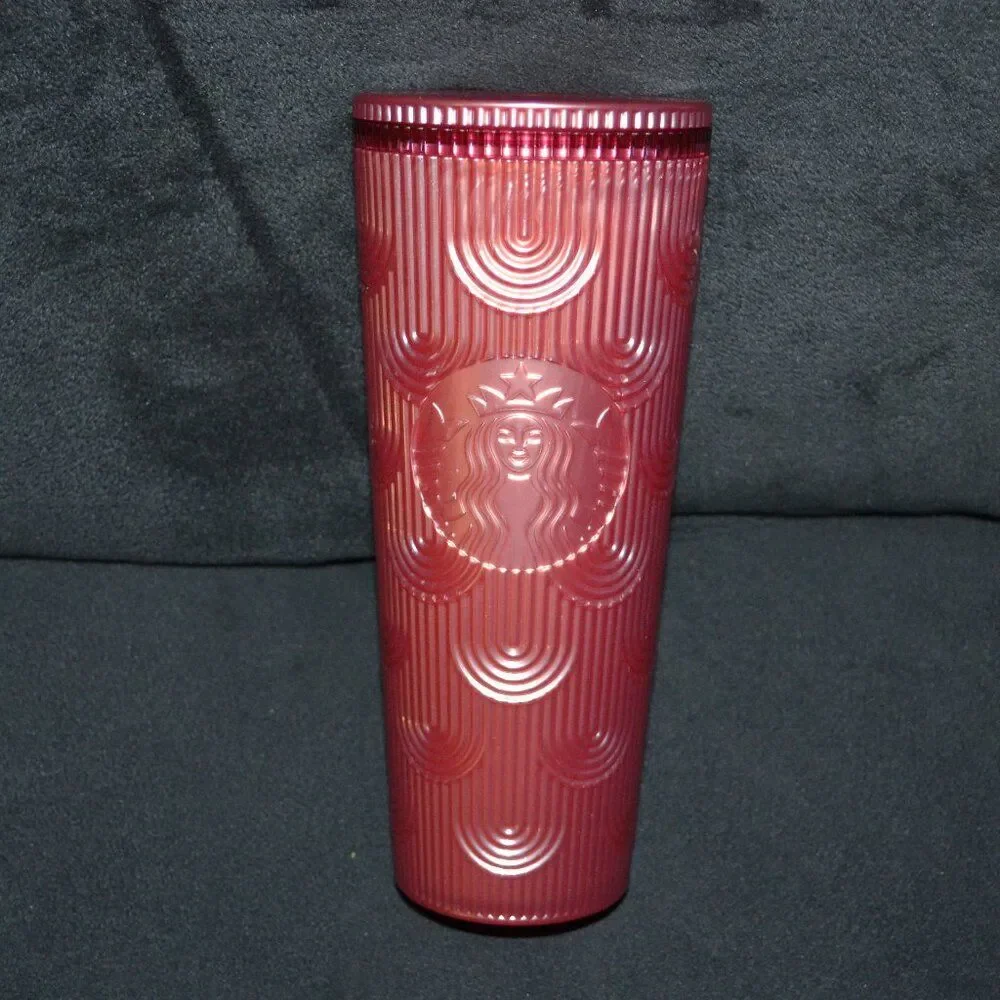 Starbucks Pink Lemonade/ Rose Gold 2022 24 oz Tumbler No straw!